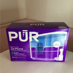 Our Classic 30-cup Water Dispenser Filtration System Blue/ White BPA-free